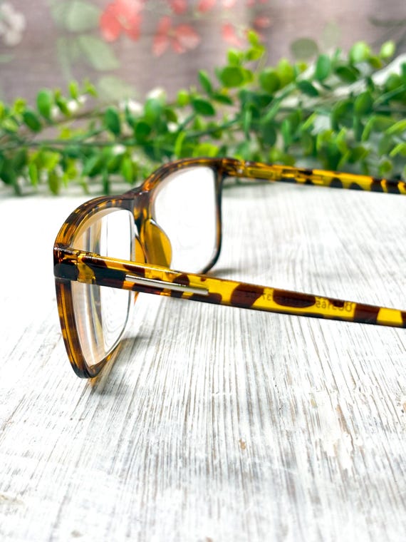 Square Tortoise-Shell Reading Glasses - image 3