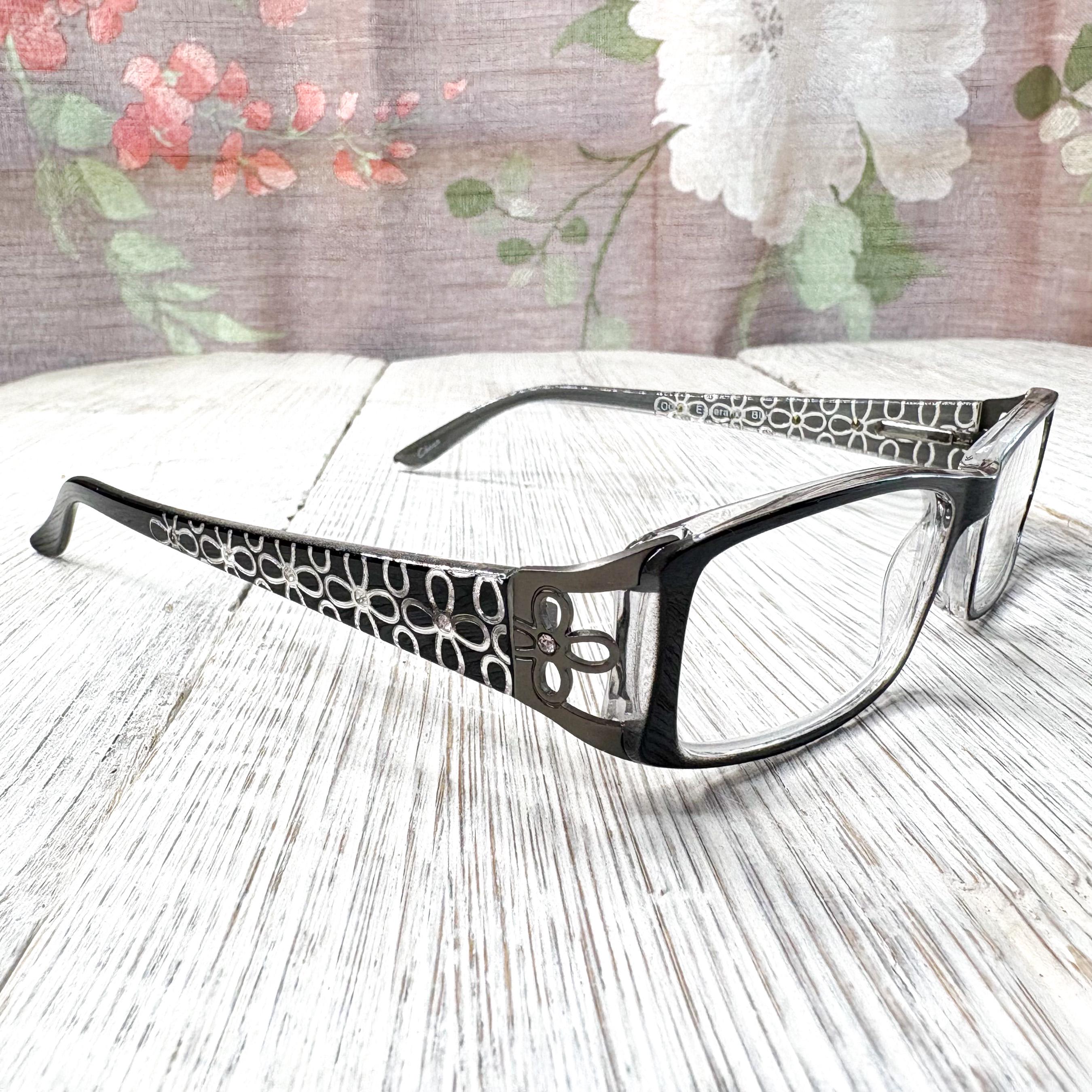Buy Rectangular Reading Glasses 52[]16/135 Black/clear