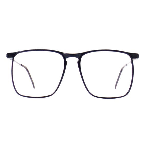 vintage blue square eyeglasses oversized eye glas… - image 3