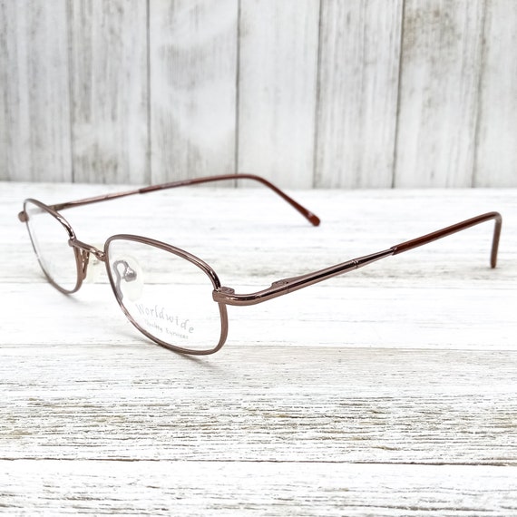 1990s glasses vintage eyeglasses | rectangle/oval… - image 2