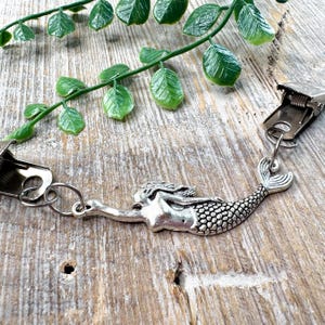 cinch clip clasp for shirts/dresses/sweaters silver-tone mermaid women&#39;s happy/cute fashion accessories accessory