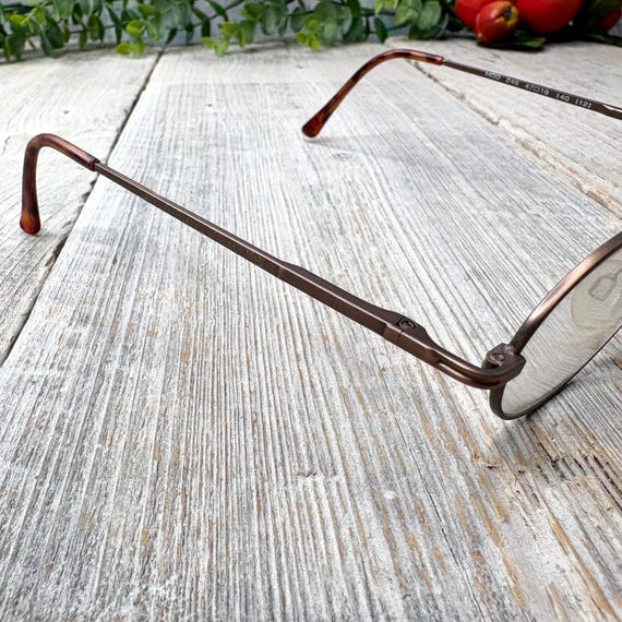 Vintage Bronze Round Eyeglass Frames: 1990s Deads… - image 2