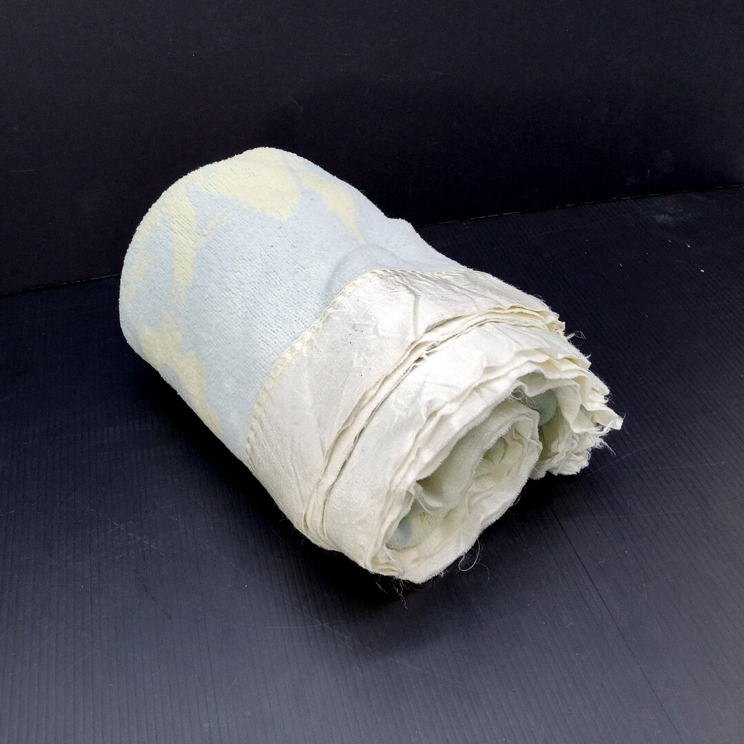 Vintage Baby Blanket Tattered Blanket Satin Trim Blanket Etsy