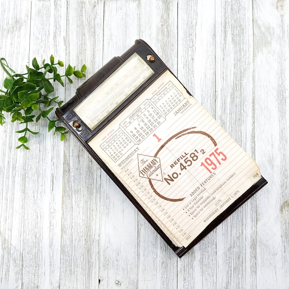 1975 Ever Ready Calendar Desktop Office Desk Accessory - Etsy