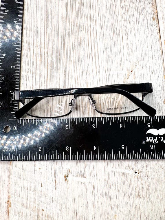 Small Black Rectangular Eyeglass Frames: 48[]16-1… - image 5