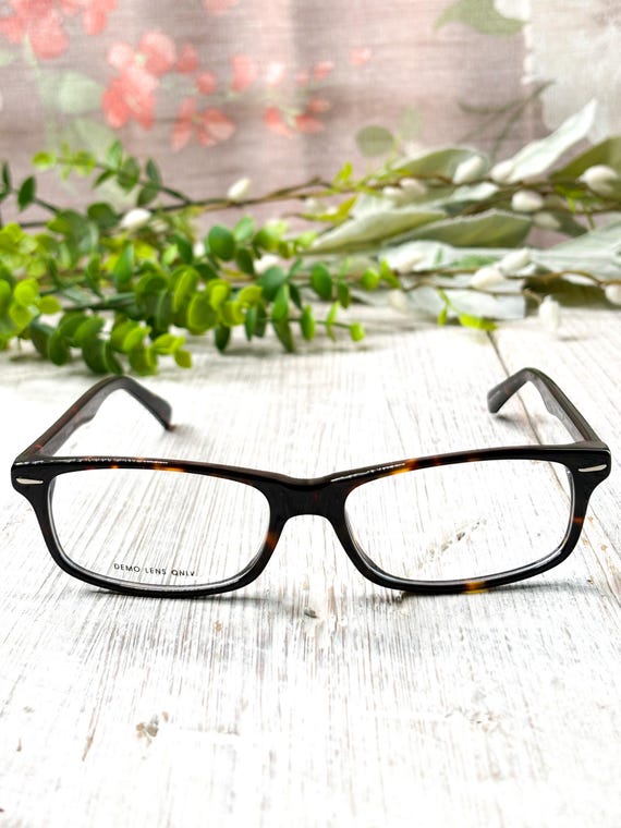 Big Black Rectangular Eyeglass Frames: 52[]16-135 - image 3