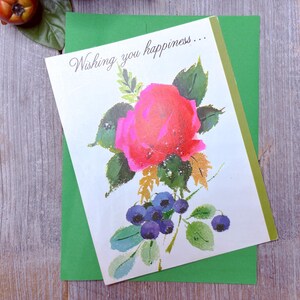 Alles Gute zum Geburtstag Grußkarte die Ihnen Glück heute Morgen immer Blumen für Sie/Ihn/Männer/Frauen/Freund/Kollege/Familie