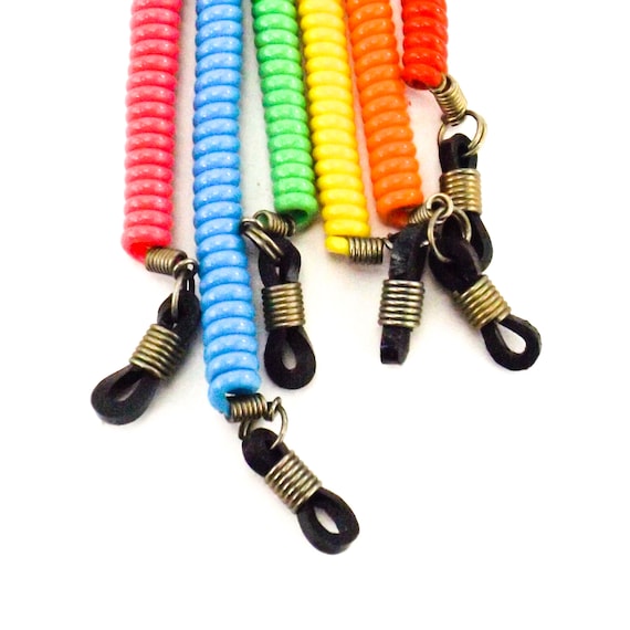 Catena Per Occhiali Antiscivolo - 8 Pezzi Multicolore Con Connettori Universali, Regolabile Per Uomo E Donna