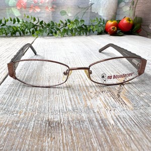 bronze plastic eyeglass frames only 50[]17/135 nos/vintage/deadstock eyeglasses unisex/men/women glasses 1990s fashion accessories eyewear