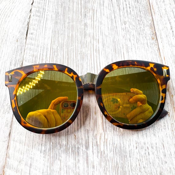 Oversized Round Sunglasses: Tortoise-Shell with G… - image 6