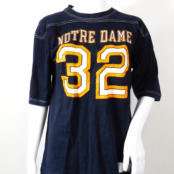 60s vintage Notre Dame tshirt jersey 32 medium lar