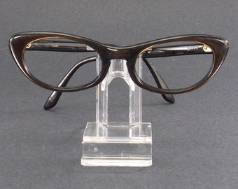 vintage clear acrylic eyeglass display stand plastic sunglasses holder for glasses frames accessories