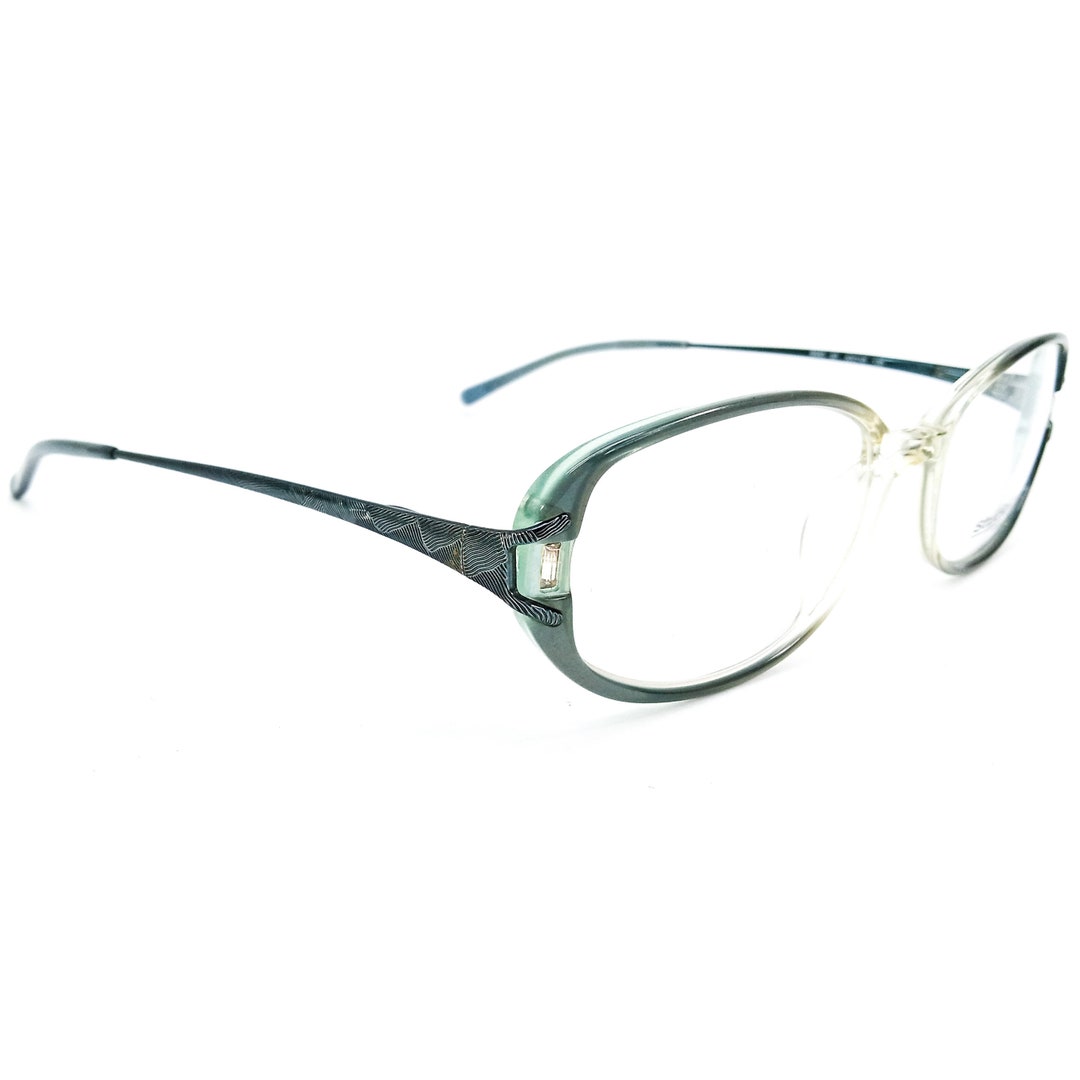 1990s Large Oval Eyeglasses Green Vintage Eye Glasses Men Etsy