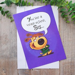 carte de joyeux anniversaire soeur ambassadrice fabriquée au canada carte de voeux famille/amis drôle/mignonne/humoristique/nouveauté/mignonne