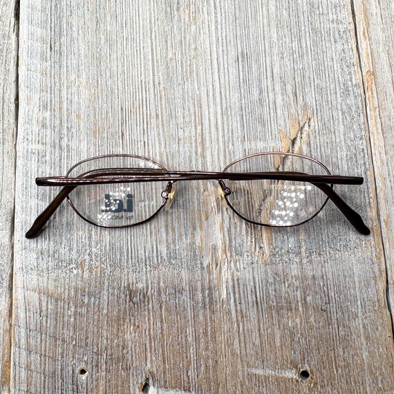 Bronze Round Eyeglass Frames: 90s Vintage Deadsto… - image 7
