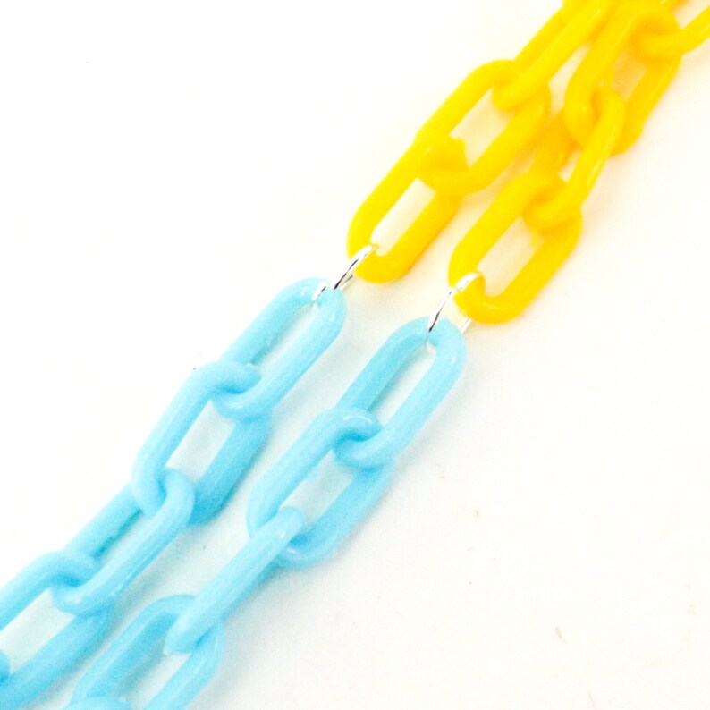 accessories for men women eyeglasses necklace for glasses eyeglass chain plastic blue and yellow