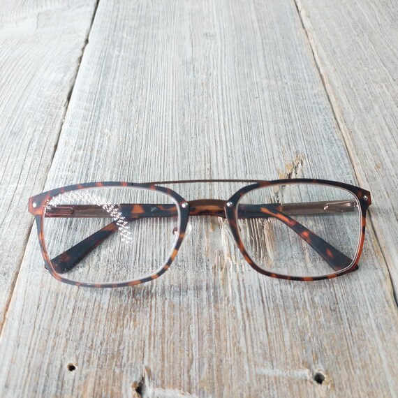 Flat Top Aviator Eyeglass Frames: Tortoiseshell B… - image 5