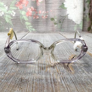 kids eyeglass frames only 40[]17/130 clear purple cable glasses child/children/girls eyeglasses vintage/deadstock/nos prescription eyewear