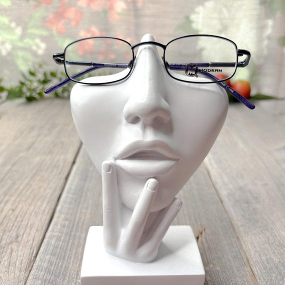 Vintage 90s Black Rectangle Eyeglass Frames - Uni… - image 5