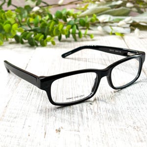 Big Rectangular Eyeglass Frames: Brown Tortoise-Shell 54[]16-140