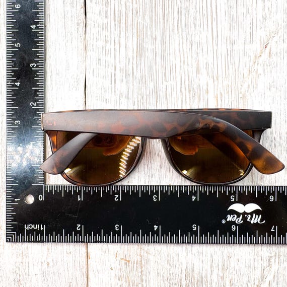 Flat-Top Tortoise-Shell Sunglasses with Green Mir… - image 5