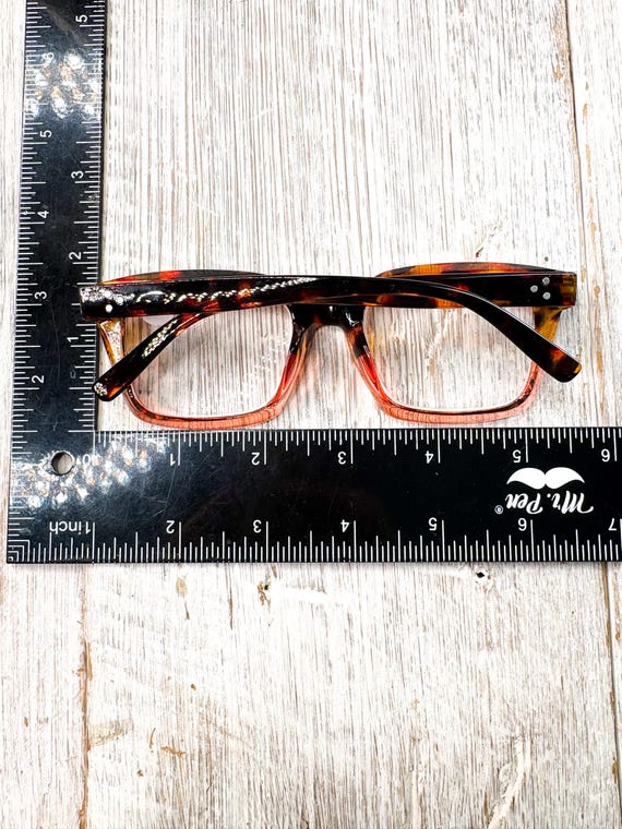 Tortoise-Shell Reading Glasses +1.75: Square Chun… - image 5