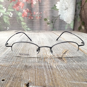 eyeglasses frames only 46[]18/140 matte purple eyeglasses unisex/men/women glasses deadstock/vintage/nos/new prescription eyewear 1990s 90s