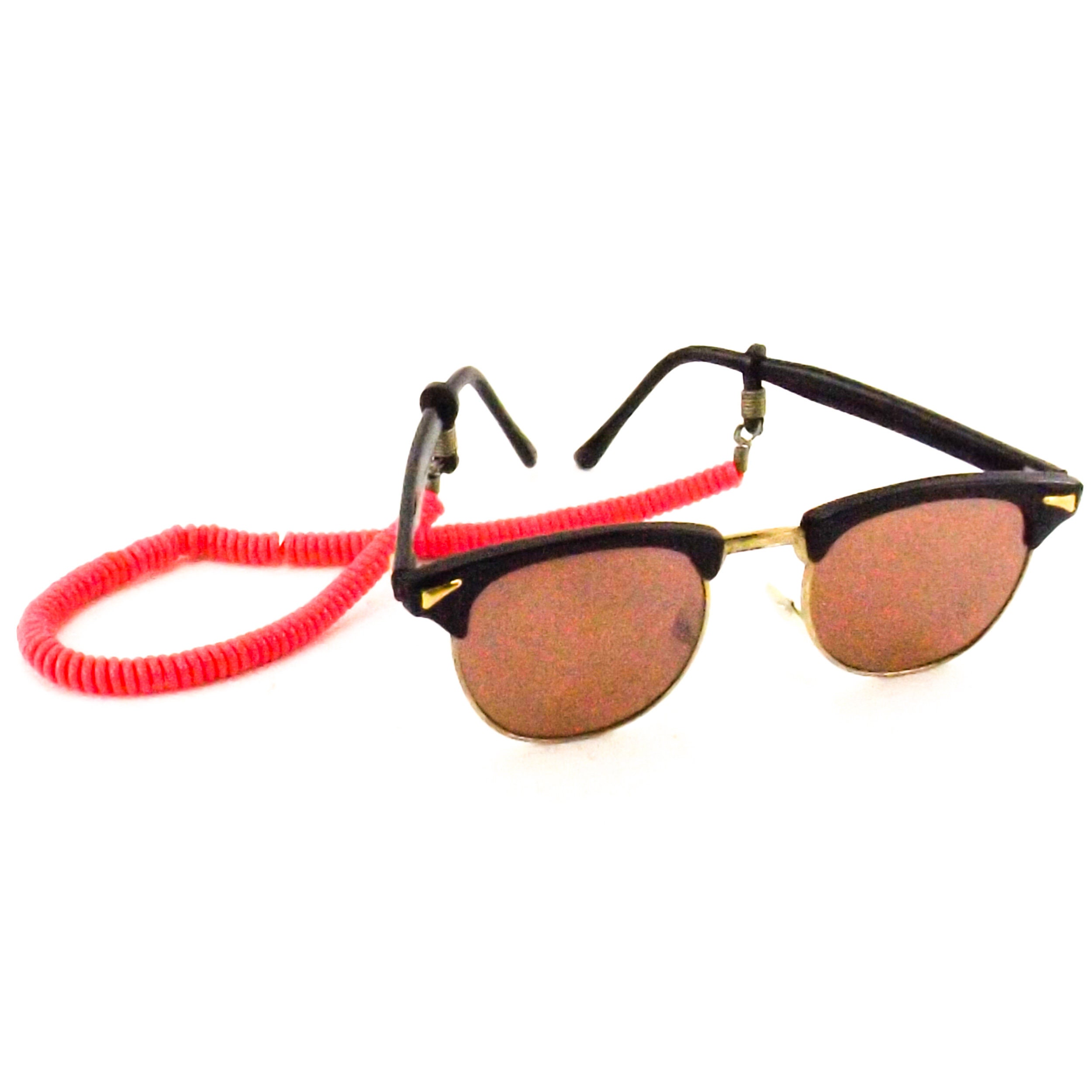 Vintage 80s sunglasses chain coil stretchable plastic eyeglass Etsy