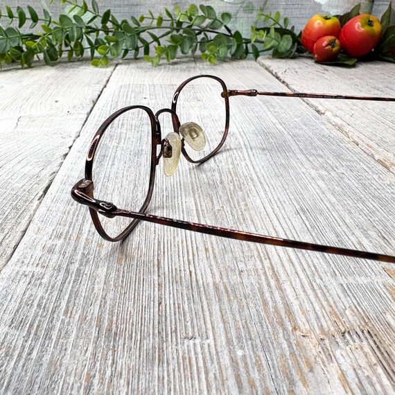 Vintage Tortoiseshell Eyeglass Frames: 90s Square… - image 3