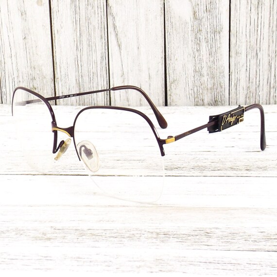 NOS 80s vintage rimless eyeglasses | oversized sq… - image 3