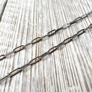 Stainless Steel Eyeglass Chain | Earbuds Loop Chain | Necklace for Glasses | Sunglasses Holder (27in) Paperclip Chain