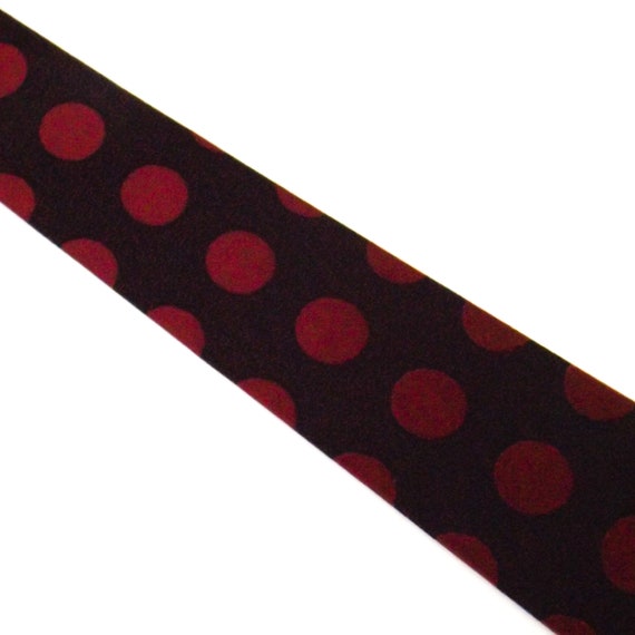 vintage necktie tie polka dot neckties mens 52" N… - image 5