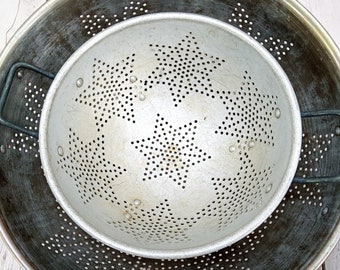 vintage metal colander, your choice