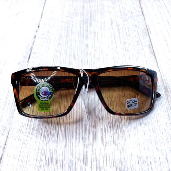 square sunglasses, tortoise-shell, polarized lens… - image 6