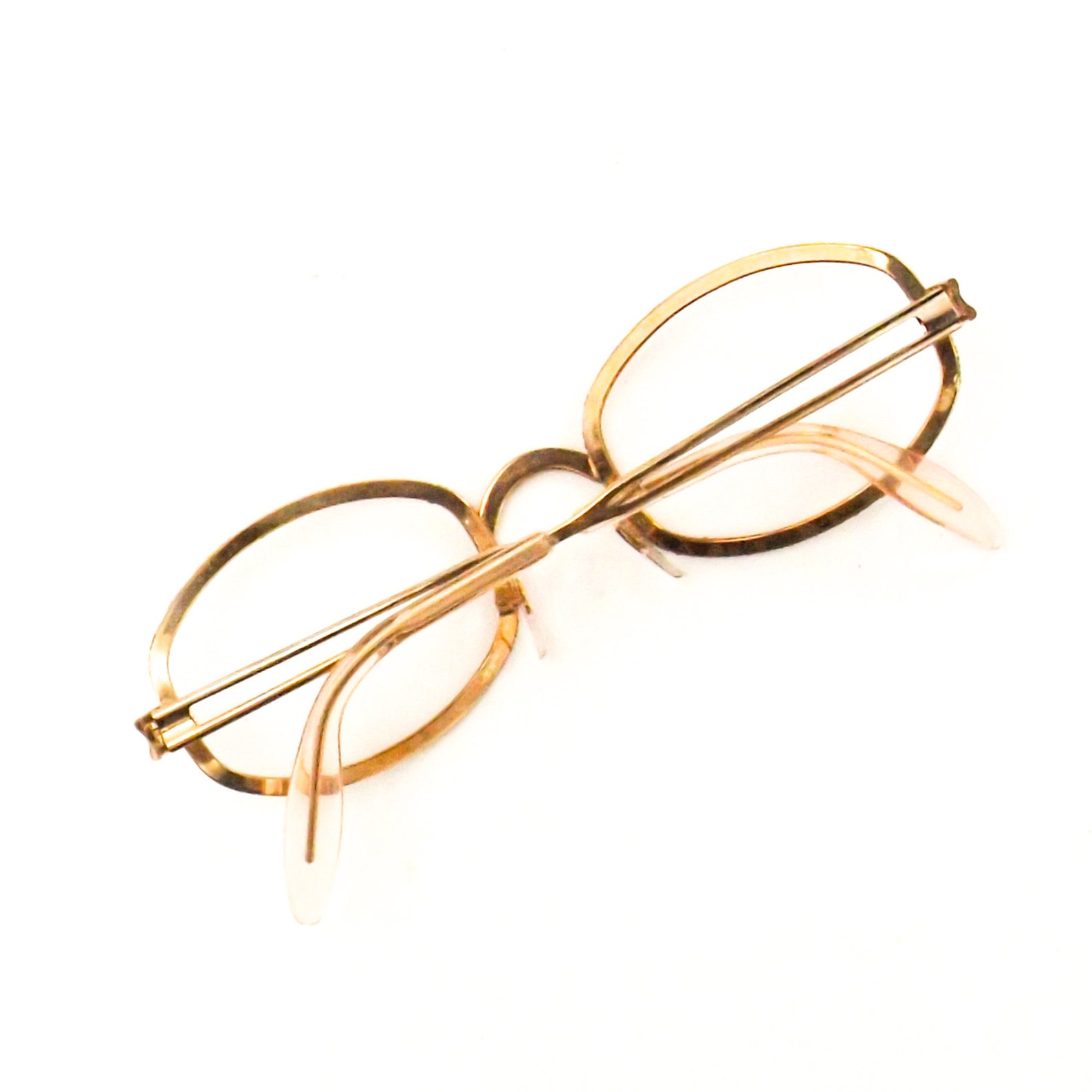 Vintage NOS German Eyeglasses Brushed 12kt Gf Gold Filled Eye Etsy