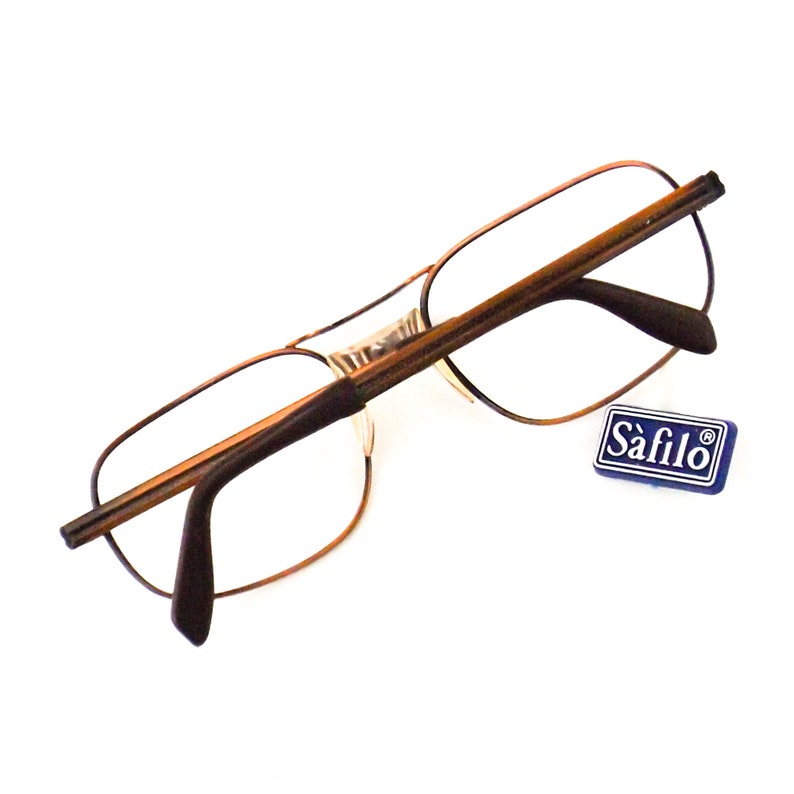 Safilo italian copper eyeglasses vintage 70s 80s NOS eye Etsy