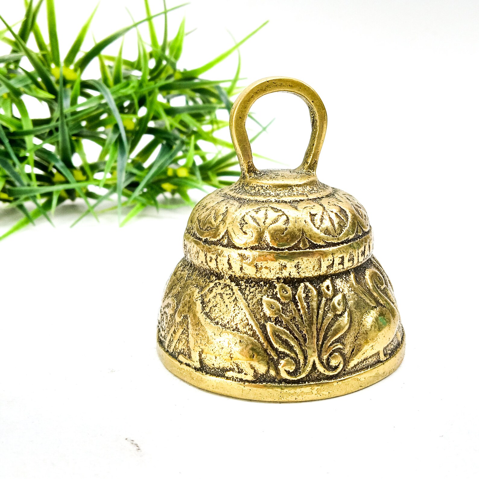 Vintage Sanctuary Bell Solid Brass Bell Made in India Etsy