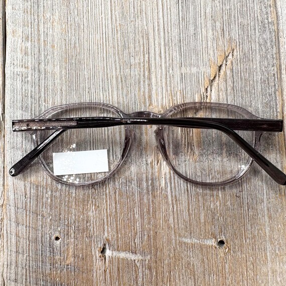 Translucent Gray Round Eyeglasses Frames: Vintage… - image 7