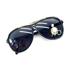 80s sunglasses black vintage sunglasses retro sun glasses 1980s fashion accessories sports image 4