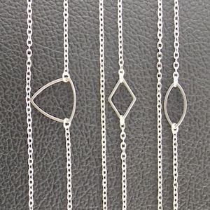 silver minimalist eyeglass chain men women | geometric necklace for glasses | sunglasses holder | earbuds loop chain