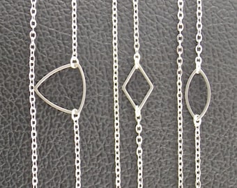 silver minimalist eyeglass chain men women | geometric necklace for glasses | sunglasses holder | face mask lanyard