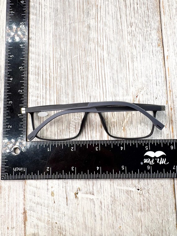 Rectangular Matte Black Reading Glasses +1.50: 53… - image 5