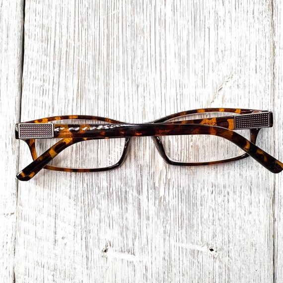 Rectangular Reading Glasses Tortoise-Shell Unisex… - image 7