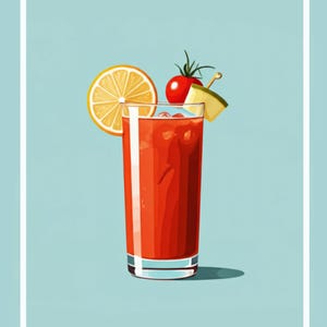 Cocktail Wall Art Print | Bar Cart Decor | Home Bar Artwork | Kitchen Drink Decor | Gift For Cocktail Lovers