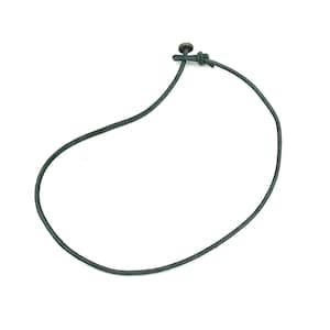 Herren Damen Lederkette schwarz