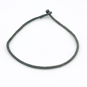 Mens womens unisex 4mm thick black leather necklace image 9