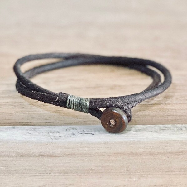 Leather Bracelet - Etsy UK