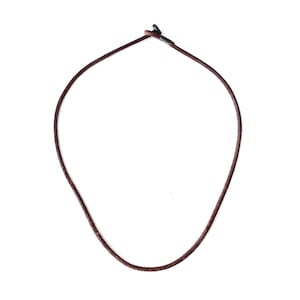 Bruine leren damesketting heren