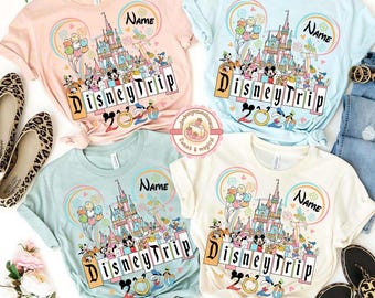 Personalized Disney Trip 2026 shirt, WDW Disneyland 2026 Family Matching Shirts, Mickey & friends Tee, Family Vacation Shirts, Magic Kingdom