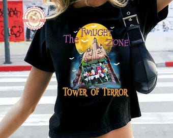 Vintage Retro Disney Tower Of Terror Shirt, Mickey & friends Twilight Zone Shirt, Disney Rides Baby Tee, Hollywood Studios Shirt, WDW Trip